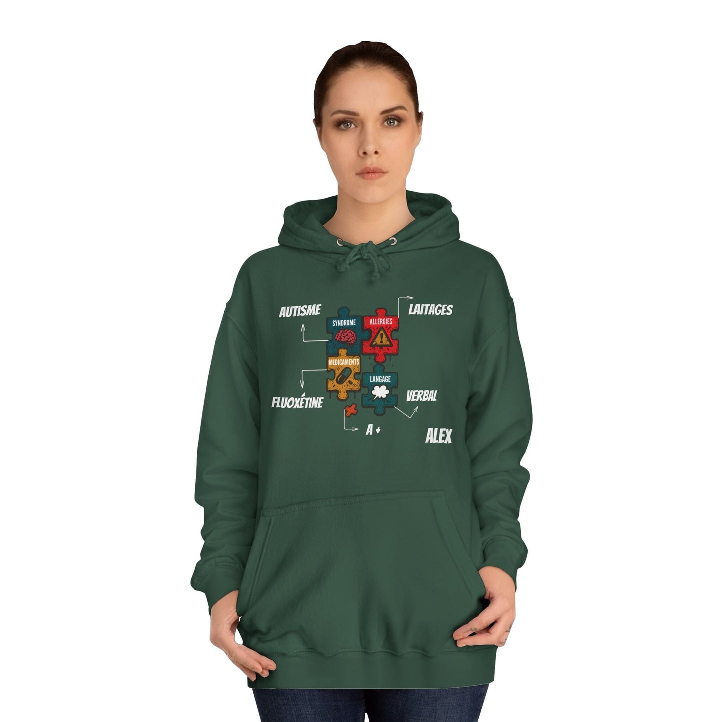 Hoodie Artefacts Personnalisé - Sweat Identification Médicale Hoodie Printify