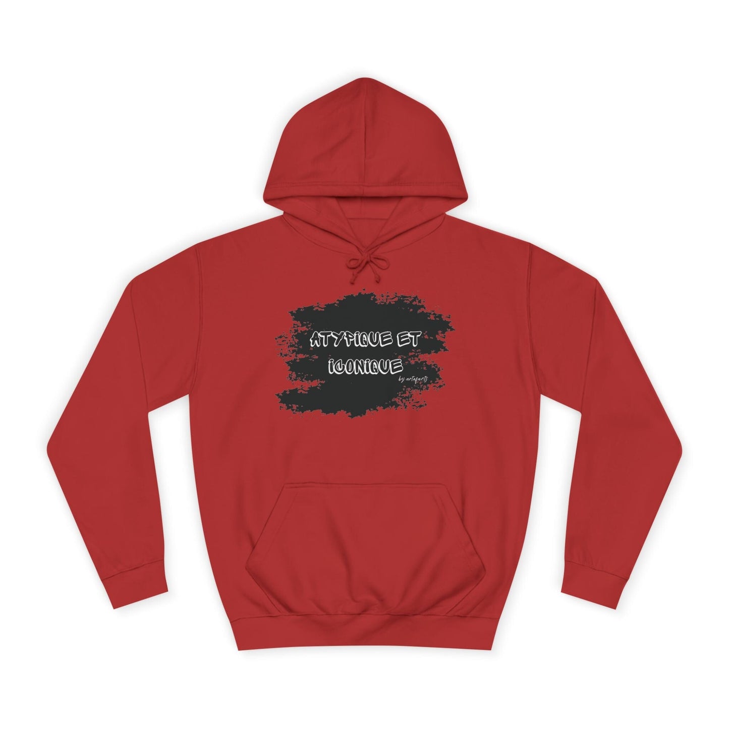 Hoodie Artefacts - Sweat Streetwear "Atypique et Iconique" Hoodie Printify Rouge feu S