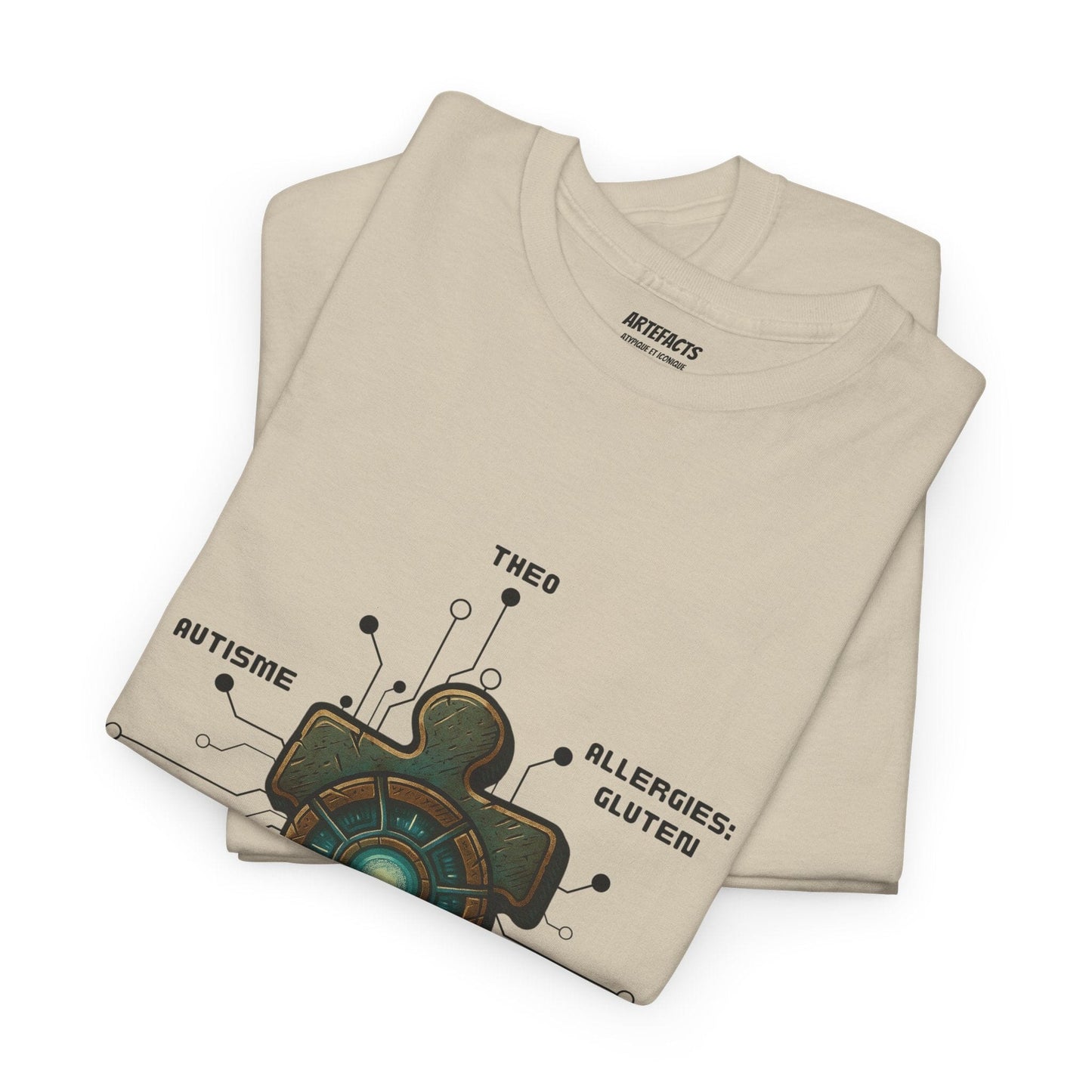 T-shirt Artefacts Personnalisé - T-shirt Identification Médicale Iron Cawette T-Shirt Printify