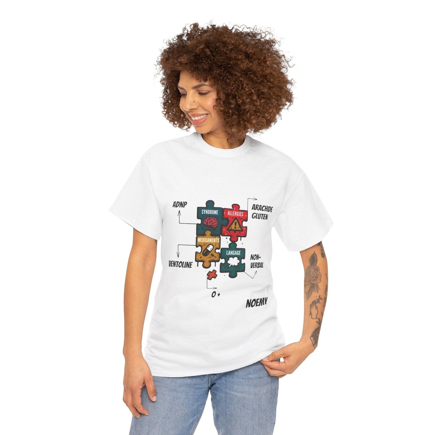 T-shirt Artefacts Personnalisé - T-shirt Identification Médicale T-Shirt Printify
