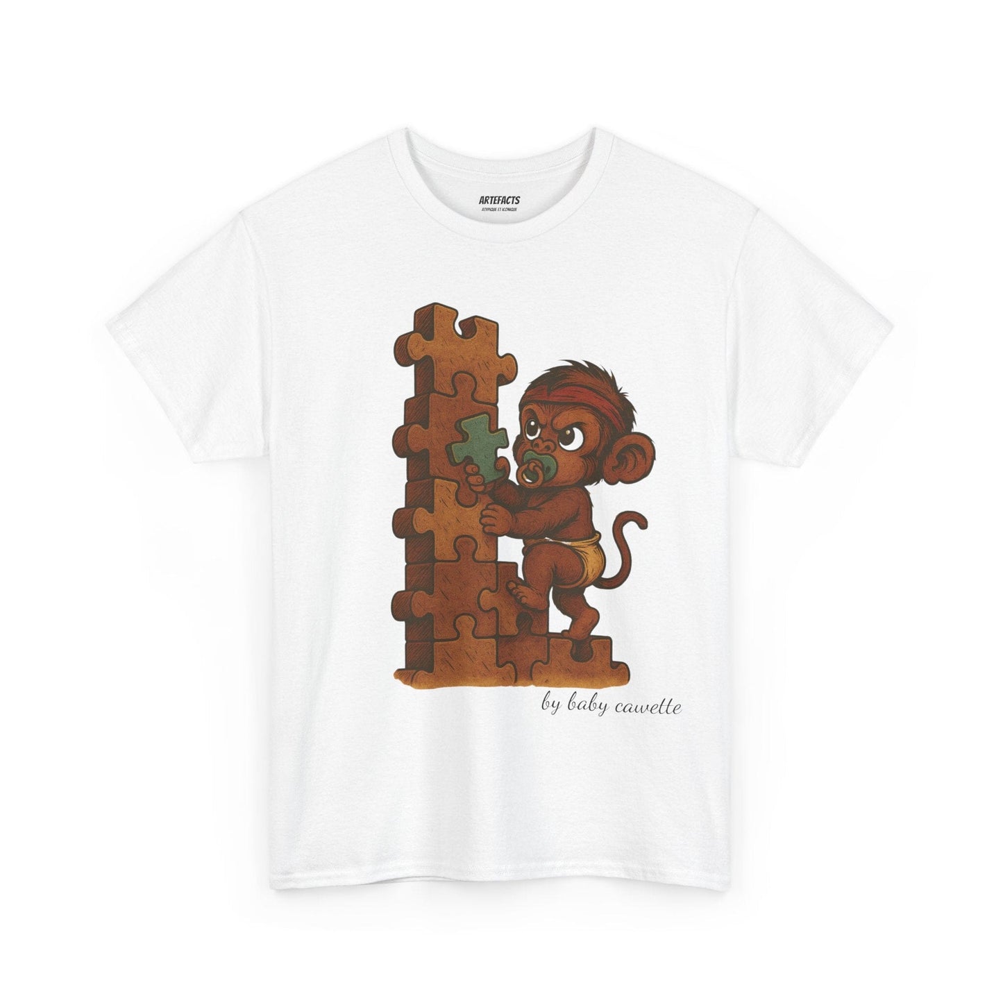 T-shirt Captain Cawette β Baby Cawette Origins (Γ©dition baby) T-Shirt Printify Blanc S