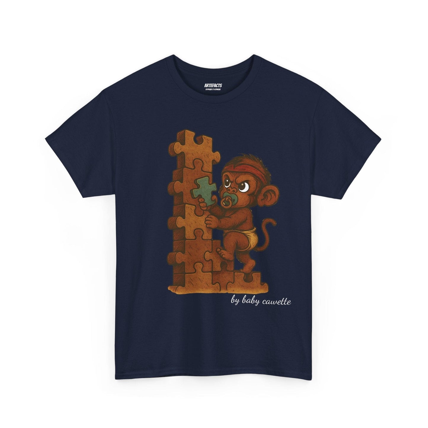 T-shirt Captain Cawette β Baby Cawette Origins (Γ©dition baby) T-Shirt Printify Bleu marine S