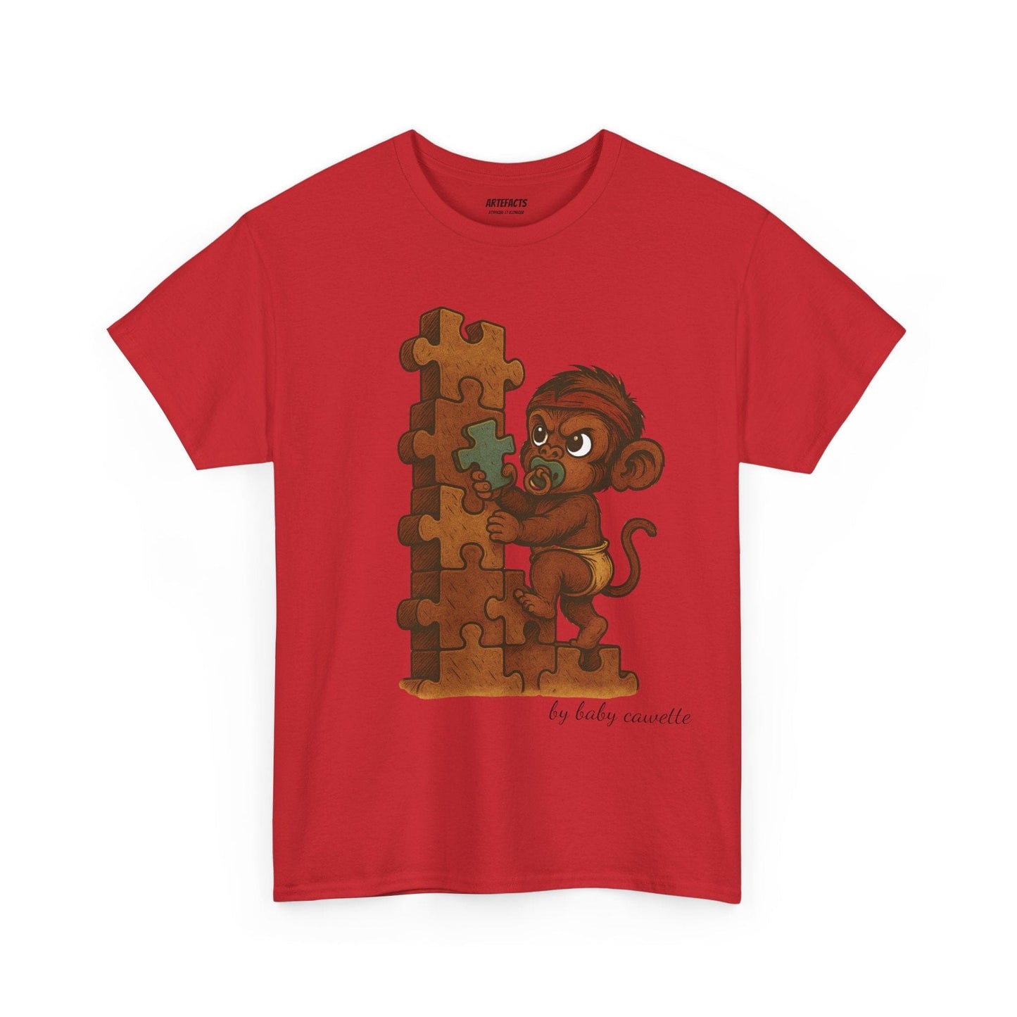 T-shirt Captain Cawette β Baby Cawette Origins (Γ©dition baby) T-Shirt Printify Rouge S