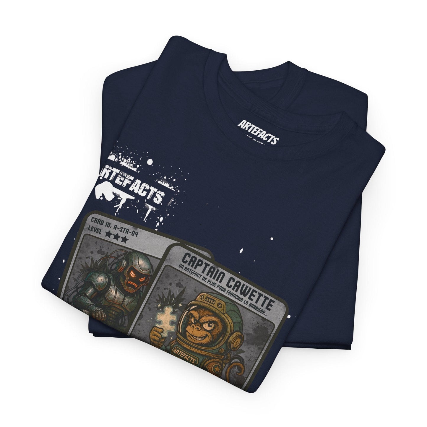 T-shirt Captain Cawette – Fragment du Langage Perdu (édition spatiale) T-Shirt Printify