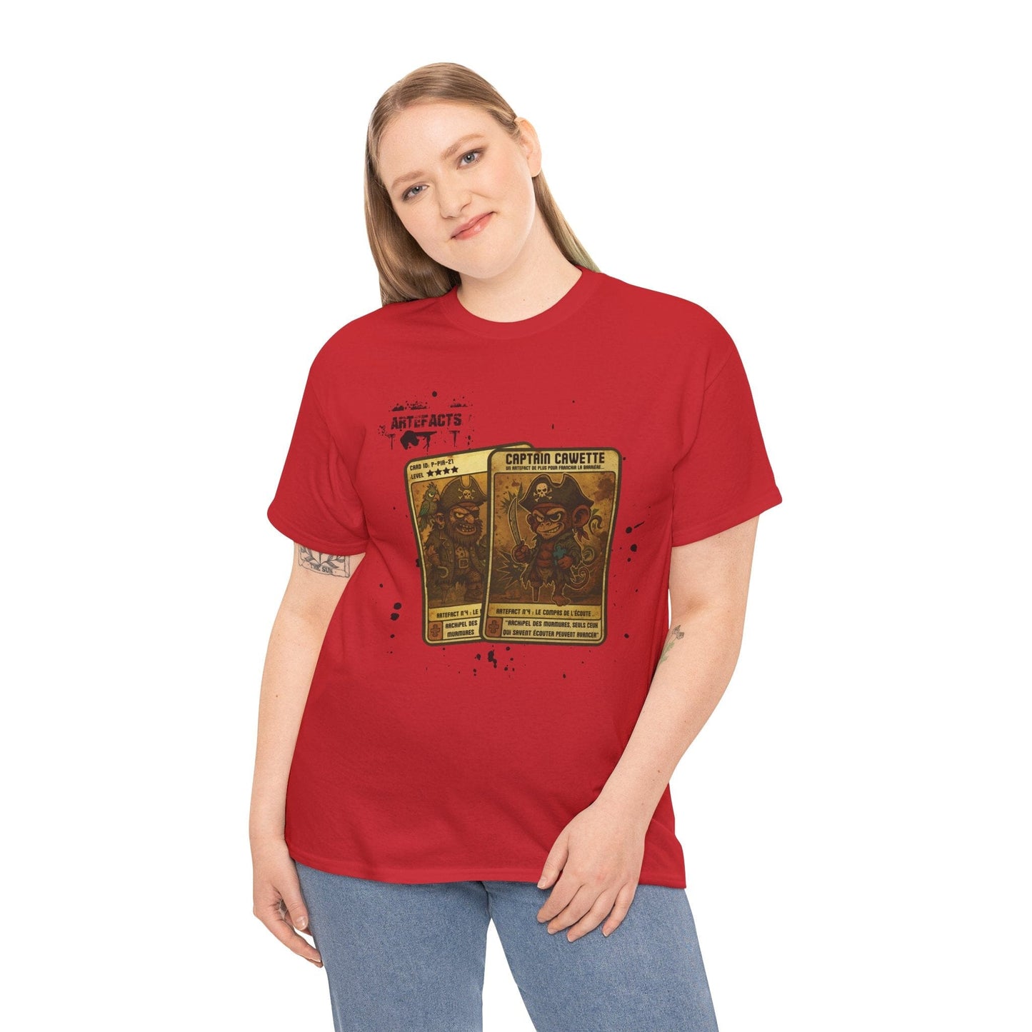 T-shirt Captain Cawette – Le Compas de l'Ecoute (édition pirates) T-Shirt Printify