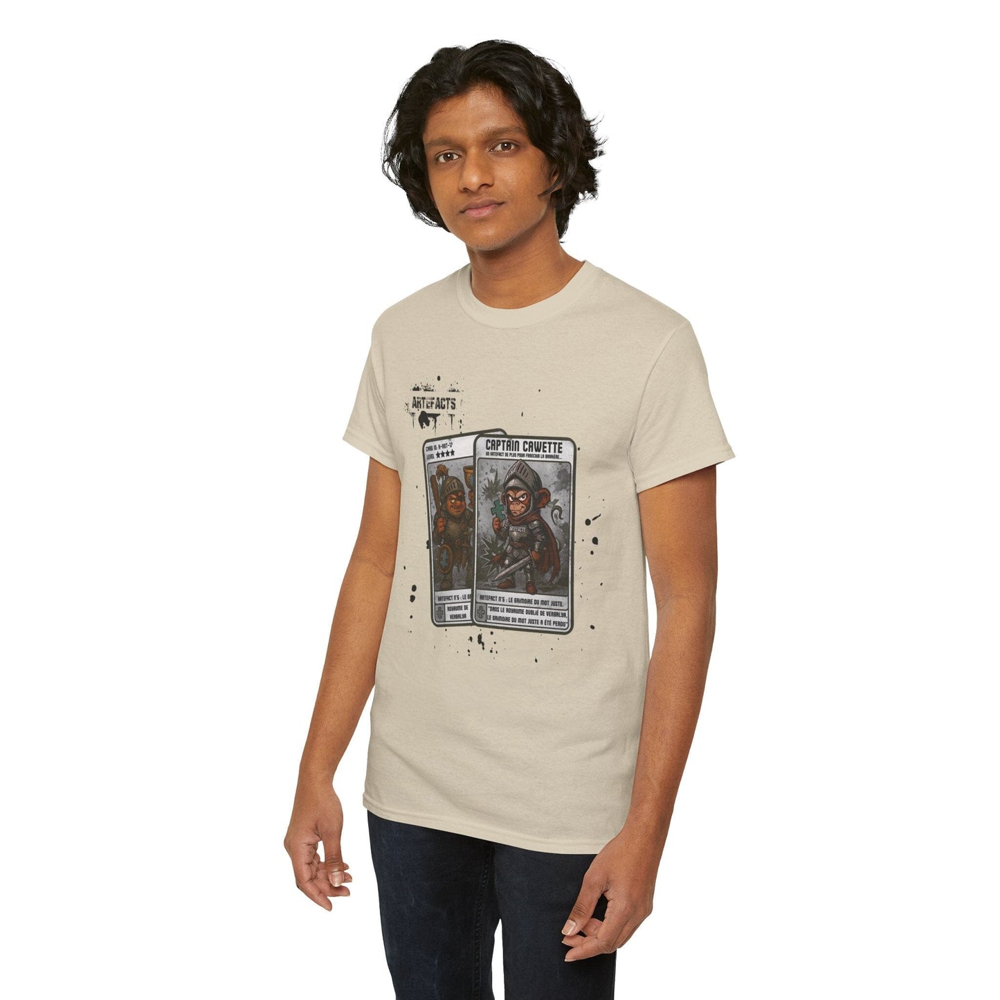 T-shirt Captain Cawette – Le Grimoire du Mot Juste (édition chevalier) T-Shirt Printify