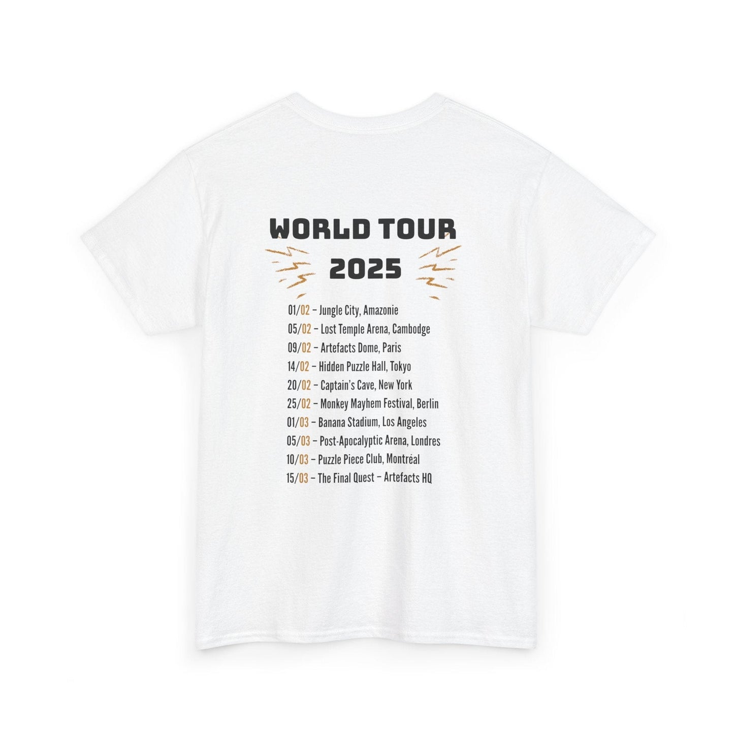 T-shirt Captain Cawette – World Tour 2025 (édition rock star) T-Shirt Printify