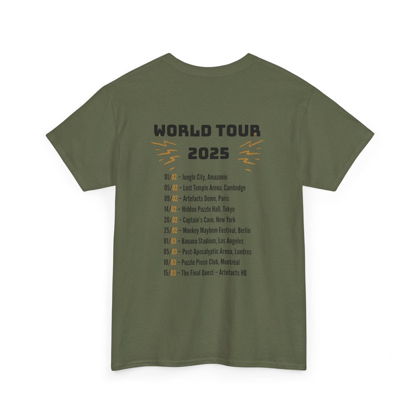 T-shirt Captain Cawette – World Tour 2025 (édition rock star) T-Shirt Printify