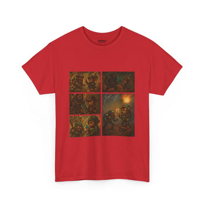 Artistic Unisex Heavy Cotton Tee T-Shirt Printify Red S 