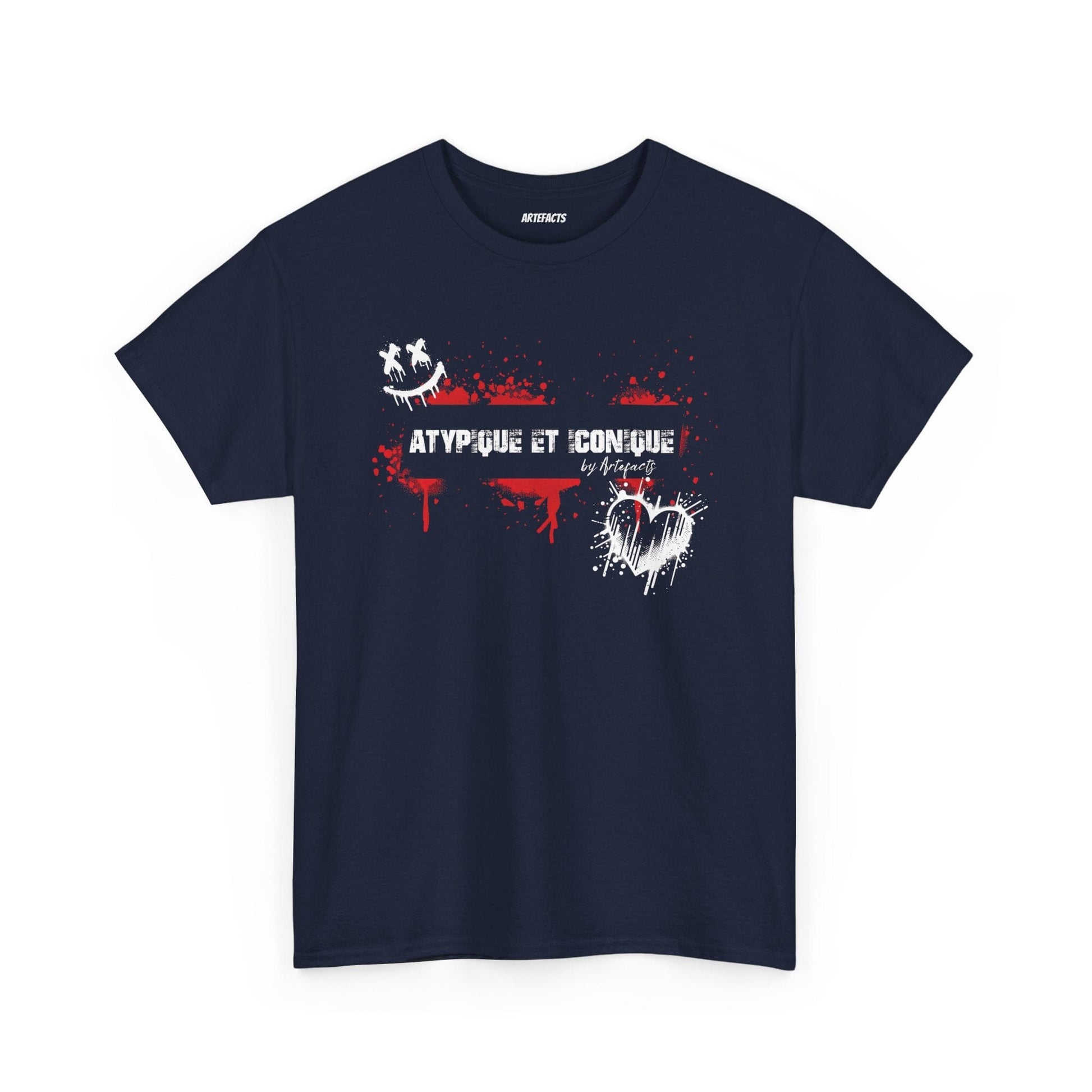 T-shirt Artefacts – Atypique et Iconique (édition streetwear graffiti) T-Shirt Printify Bleu marine S 