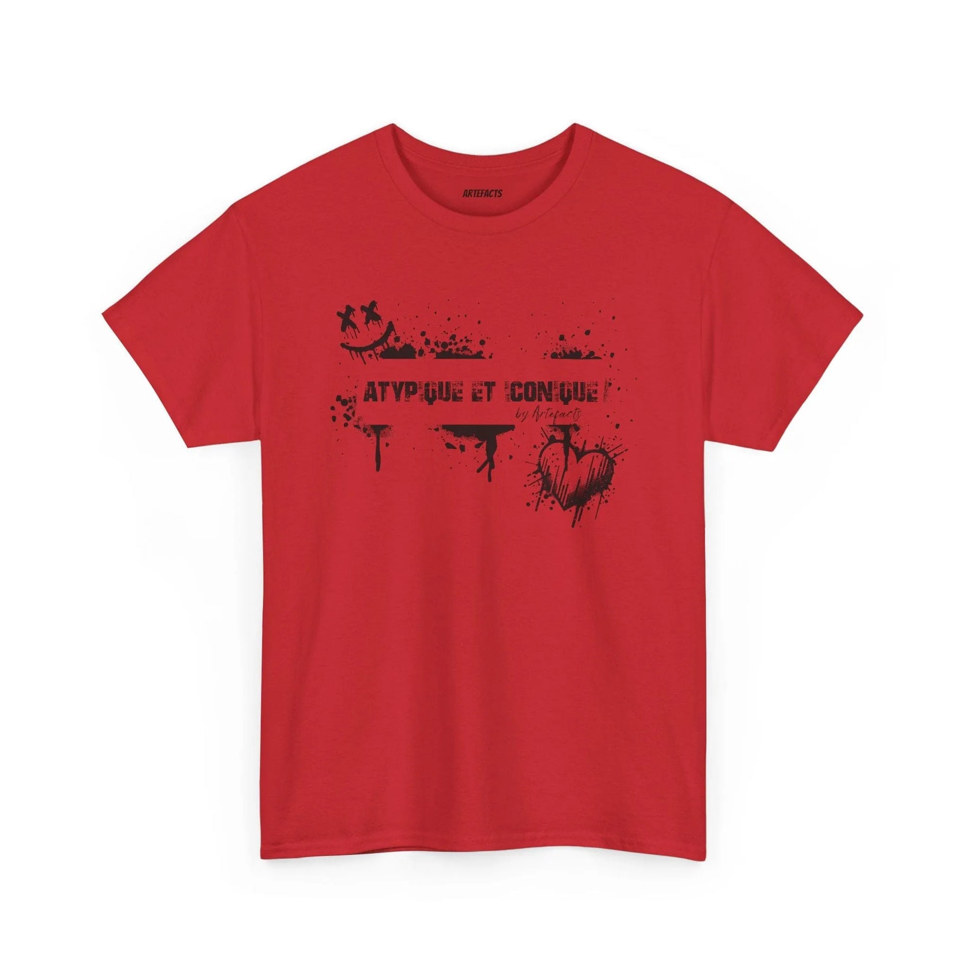 T-shirt Artefacts – Atypique et Iconique (édition streetwear graffiti) T-Shirt Printify Rouge S 