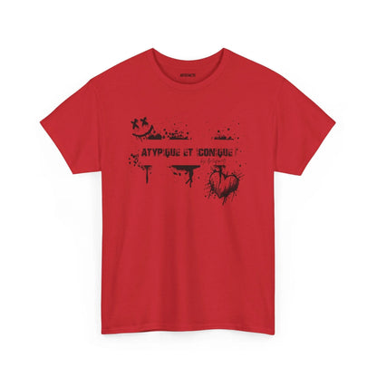 T-shirt Artefacts – Atypique et Iconique (édition streetwear graffiti) T-Shirt Printify Rouge S 
