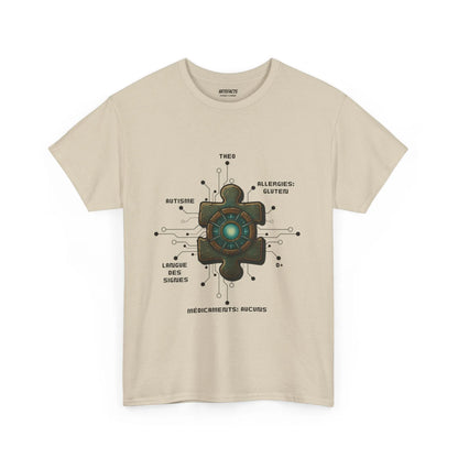 T-shirt Artefacts Personnalisé - T-shirt Identification Médicale Iron Cawette T-Shirt Printify Beige S 