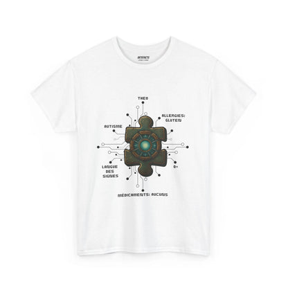 T-shirt Artefacts Personnalisé - T-shirt Identification Médicale Iron Cawette T-Shirt Printify Blanc S 