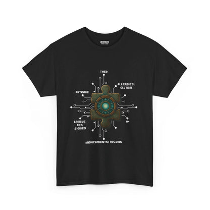 T-shirt Artefacts Personnalisé - T-shirt Identification Médicale Iron Cawette T-Shirt Printify Noir S 
