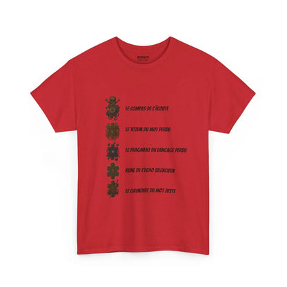 T-shirt Artefacts – Trésors Perdus (édition aventure) T-Shirt Printify Rouge S 