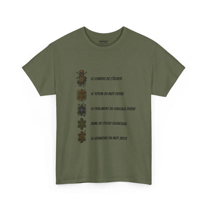 T-shirt Artefacts – Trésors Perdus (édition aventure) T-Shirt Printify Vert kaki S 