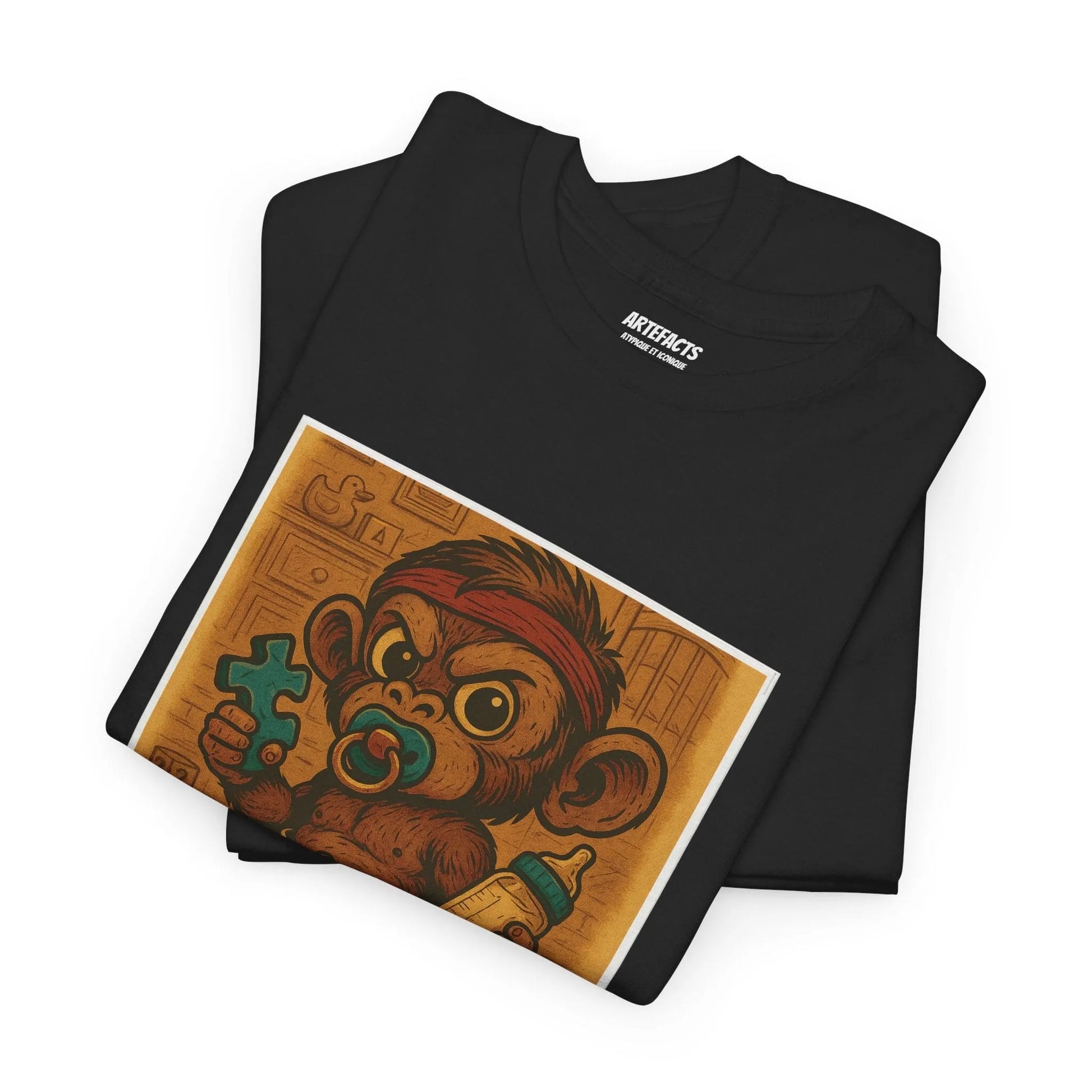T-shirt Captain Cawette – Baby Cawette Origins (édition polaroid) T-Shirt Printify 