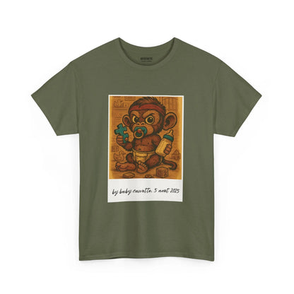 T-shirt Captain Cawette – Baby Cawette Origins (édition polaroid) T-Shirt Printify Vert kaki S 