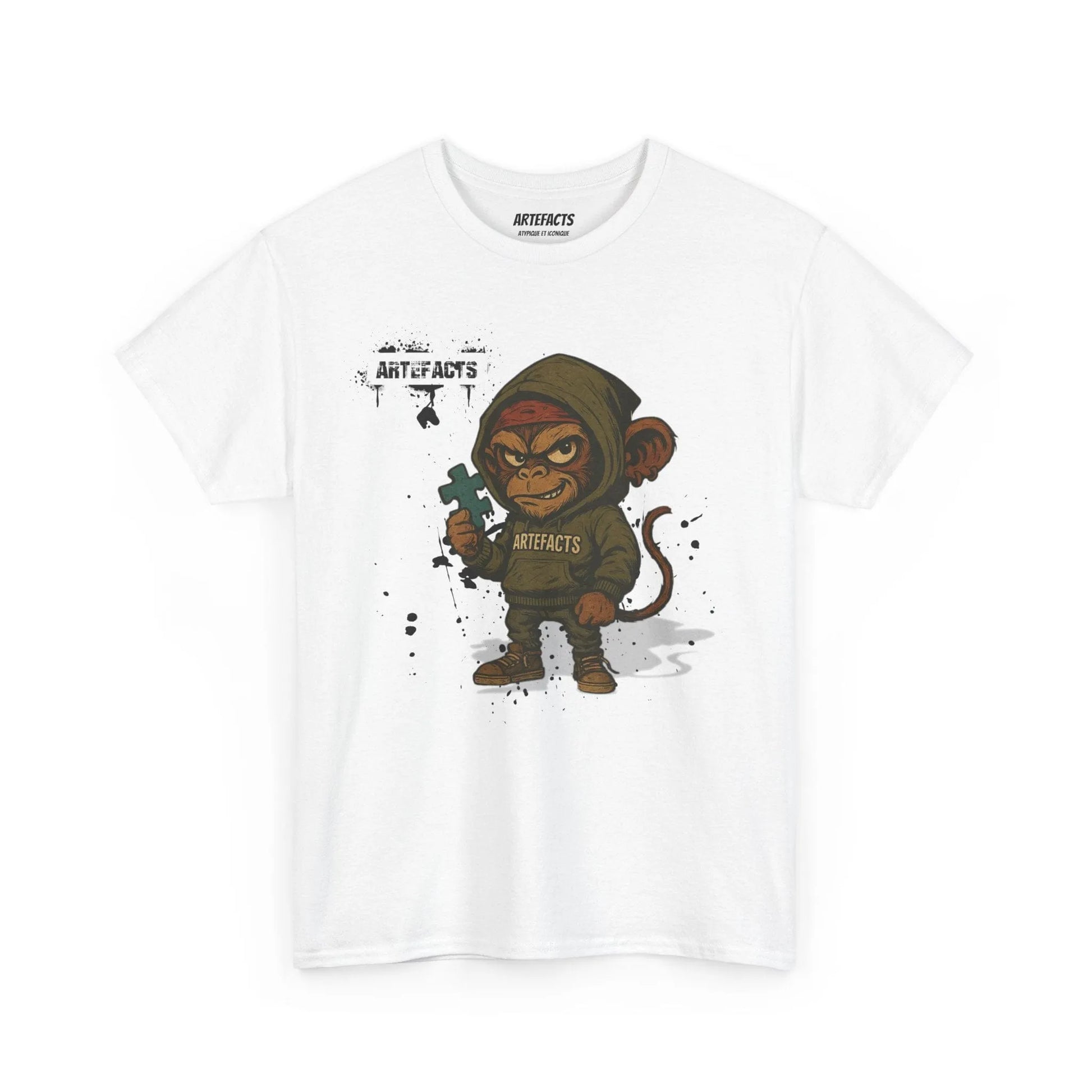T-shirt Captain Cawette – Badass et Stylé (édition mascotte) T-Shirt Printify Blanc S 