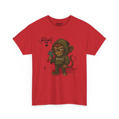 T-shirt Captain Cawette – Badass et Stylé (édition mascotte) T-Shirt Printify Rouge S 