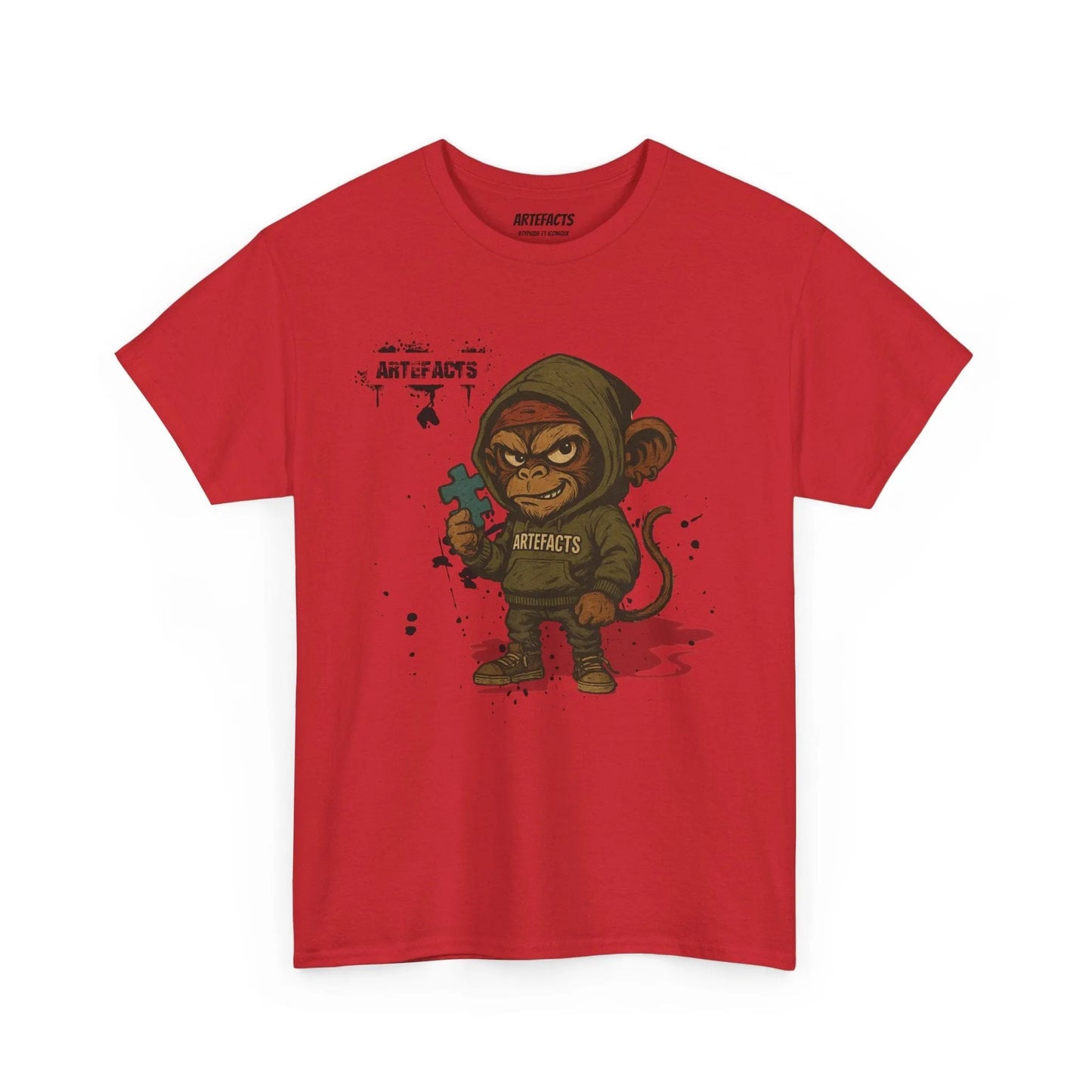 T-shirt Captain Cawette – Badass et Stylé (édition mascotte) T-Shirt Printify Rouge S 
