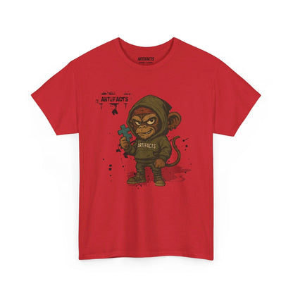 T-shirt Captain Cawette – Badass et Stylé (édition mascotte) T-Shirt Printify Rouge S 