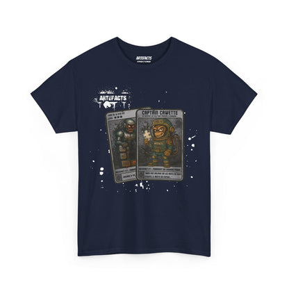 T-shirt Captain Cawette – Fragment du Langage Perdu (édition spatiale) T-Shirt Printify Bleu marine S 