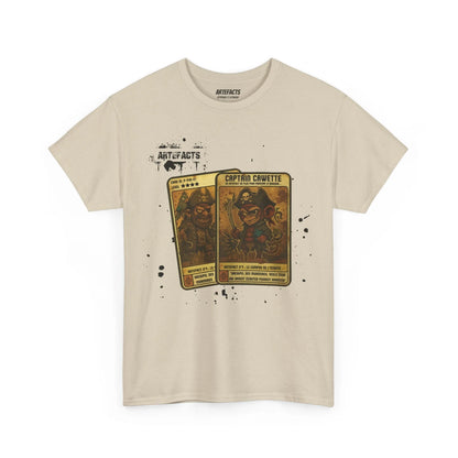 T-shirt Captain Cawette – Le Compas de l'Ecoute (édition pirates) T-Shirt Printify Beige S 