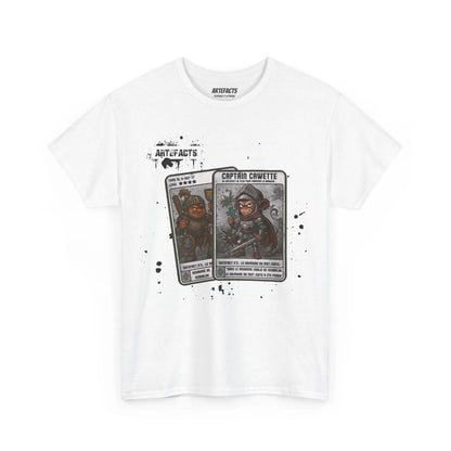 T-shirt Captain Cawette – Le Grimoire du Mot Juste (édition chevalier) T-Shirt Printify Blanc S 