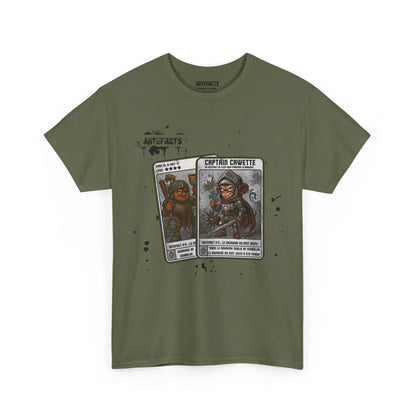 T-shirt Captain Cawette – Le Grimoire du Mot Juste (édition chevalier) T-Shirt Printify Vert kaki S 