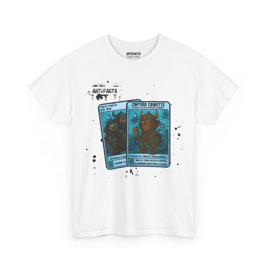 T-shirt Captain Cawette – Rune de l'Echo Silencieux (édition vikings) T-Shirt Printify Blanc S 