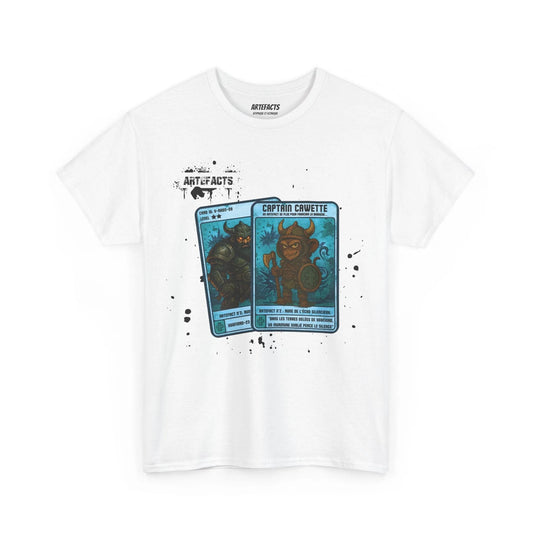 T-shirt Captain Cawette – Rune de l'Echo Silencieux (édition vikings) T-Shirt Printify Blanc S 