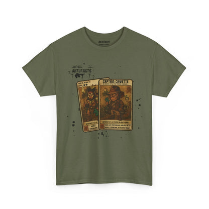 T-shirt Captain Cawette – Totem du Mot Perdu ( édition jungle ) T-Shirt Printify Vert kaki S 
