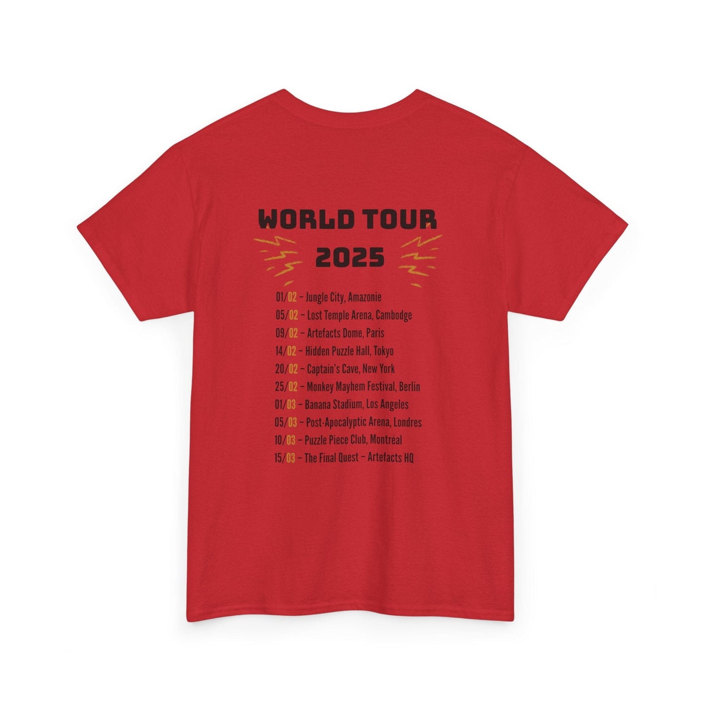 T-shirt Captain Cawette – World Tour 2025 (édition rock star) T-Shirt Printify 