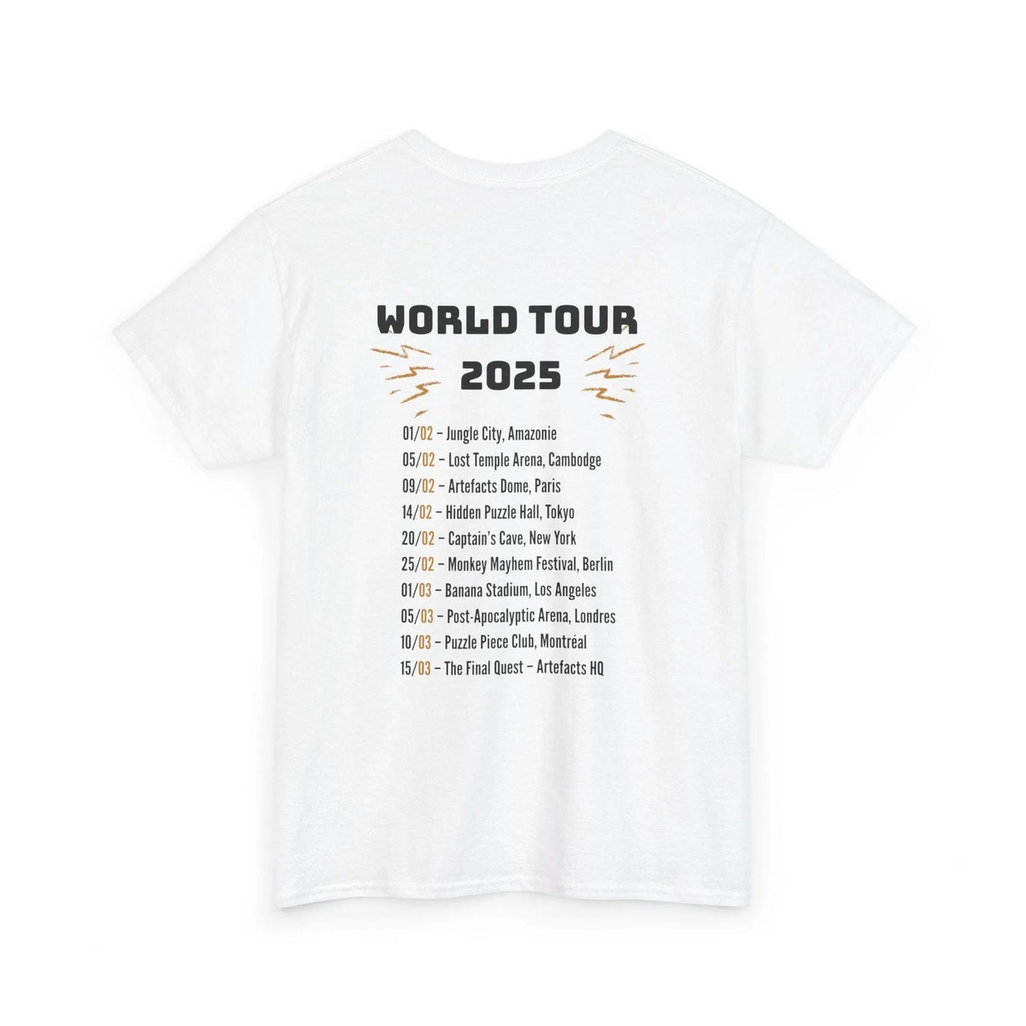 T-shirt Captain Cawette – World Tour 2025 (édition rock star) T-Shirt Printify 