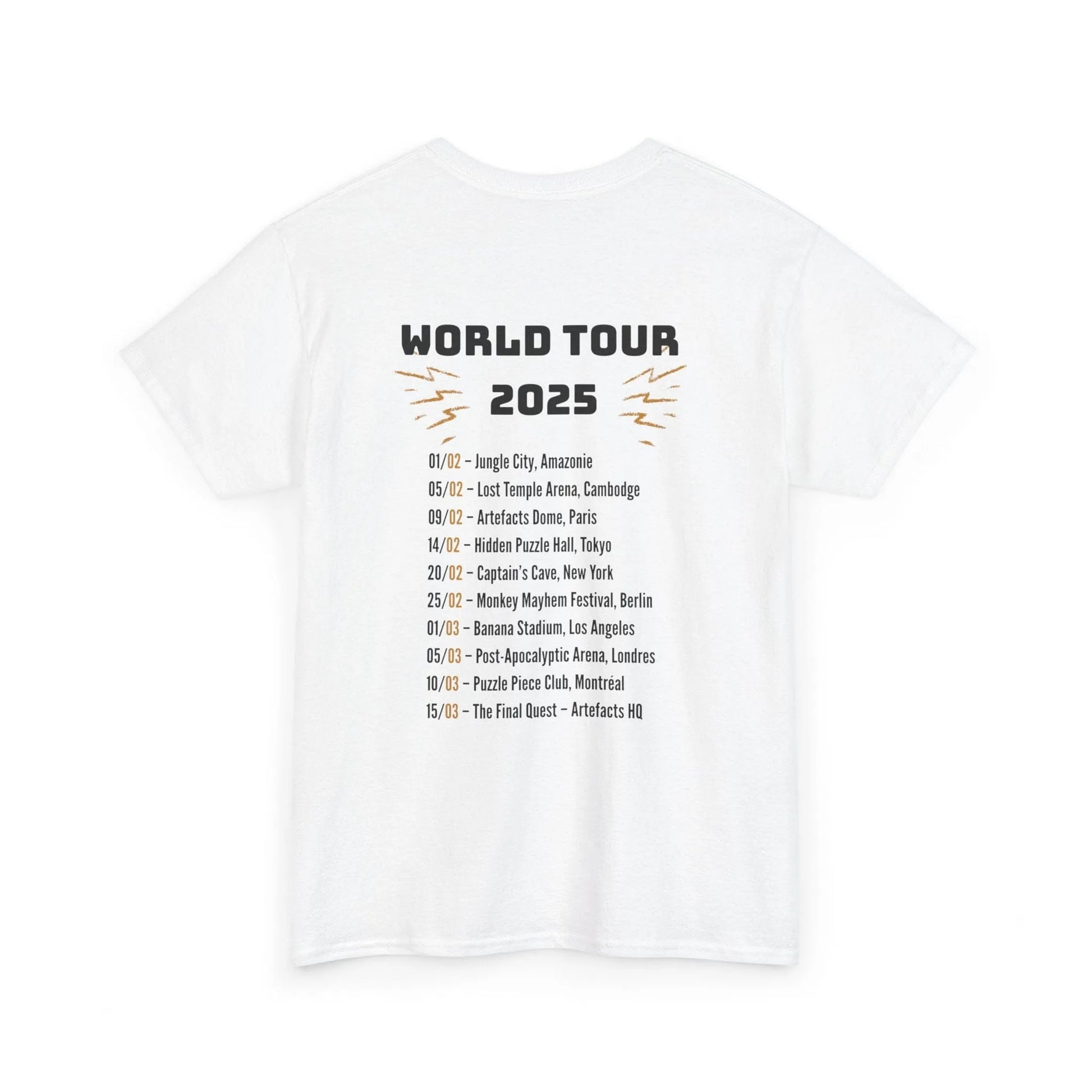 T-shirt Captain Cawette – World Tour 2025 (édition rock star) T-Shirt Printify 