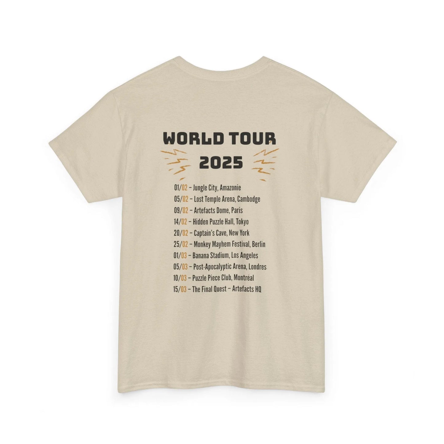 T-shirt Captain Cawette – World Tour 2025 (édition rock star) T-Shirt Printify 